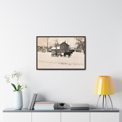 Milk Man Gallery Canvas Wraps Horizontal Frame 30″ x 20″ Walnut 1.25"
