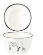 PurrfectCat Ceramic Dining Bowls - D - bowls