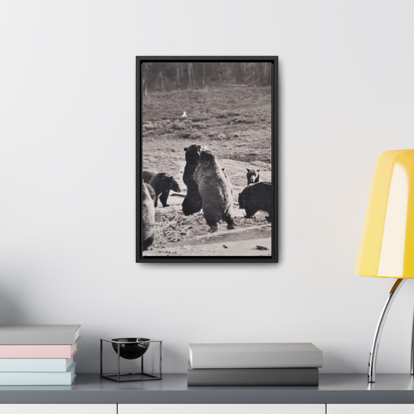 Yellowstone Grizzly Bears Gallery Canvas Wraps, Vertical Frame