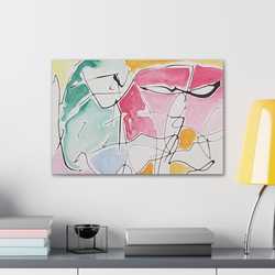 Abstract Face Canvas Gallery Wraps - Kia Day Design