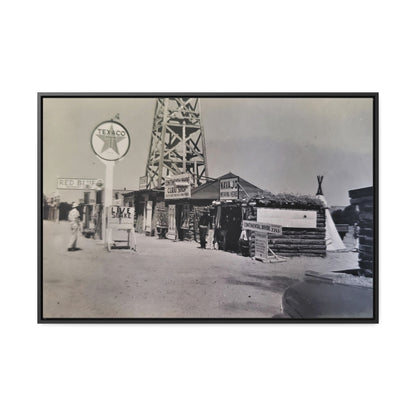 Texaco Station Continental Divide Gallery Canvas Wraps, Horizontal Frame