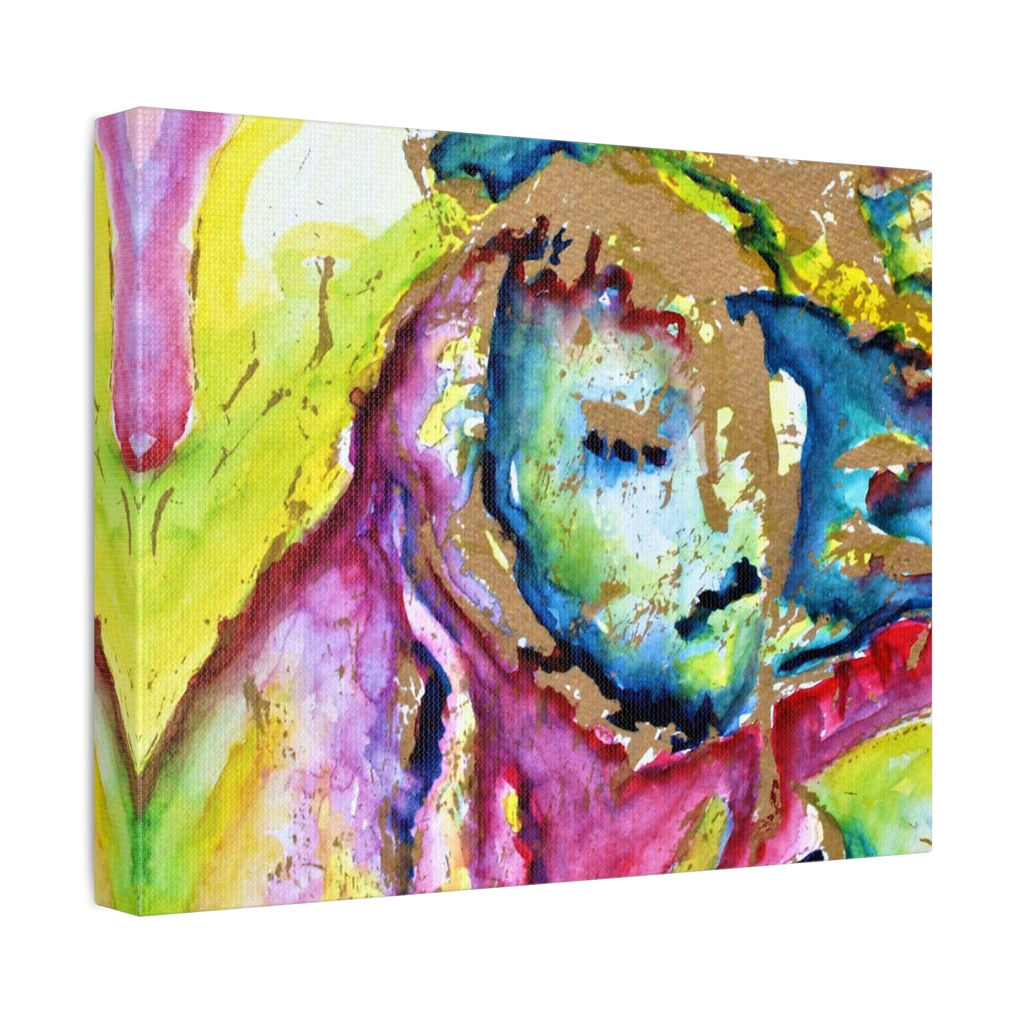 Mother's Face Stretched Canvas