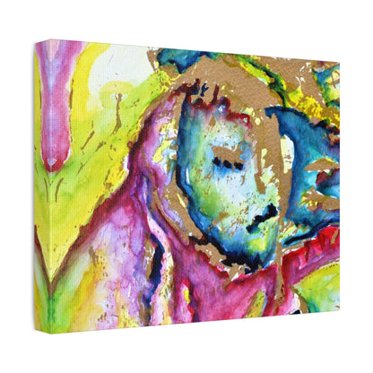 Mothers Face Stretched Canvas