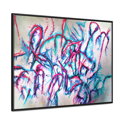 Pink Jellyfish Gallery Canvas Wraps, Horizontal Frame