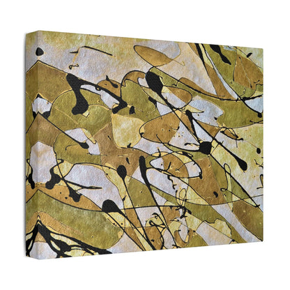 Gold Rush Satin Canvas, Stretched