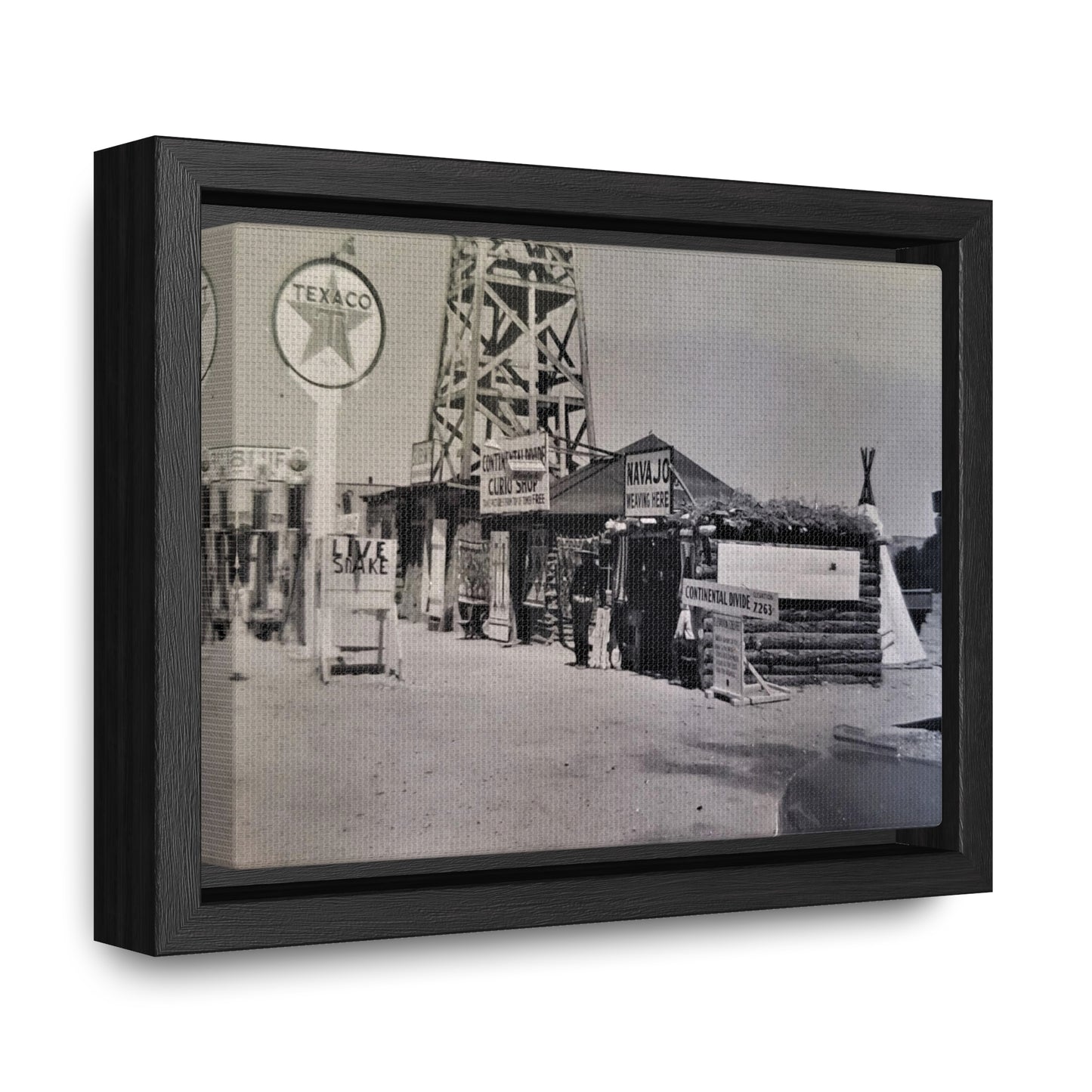 Texaco Station Continental Divide Gallery Canvas Wraps, Horizontal Frame