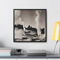 Norris Geyser Yellowstone Gallery Canvas Wraps Square Frame 20″ x 20″ Premium Gallery Wraps (1.25″) Black