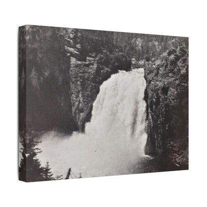 Upper Falls Yellowstone Satin Canvas Stretched
