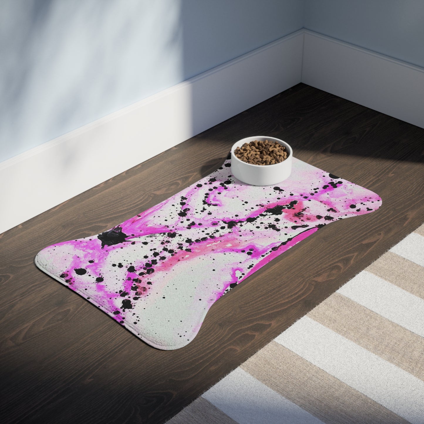 Neon Lightning Pet Feeding Mats