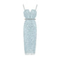 Sequin Sparkle Camisole Gown - Light Blue L - dress