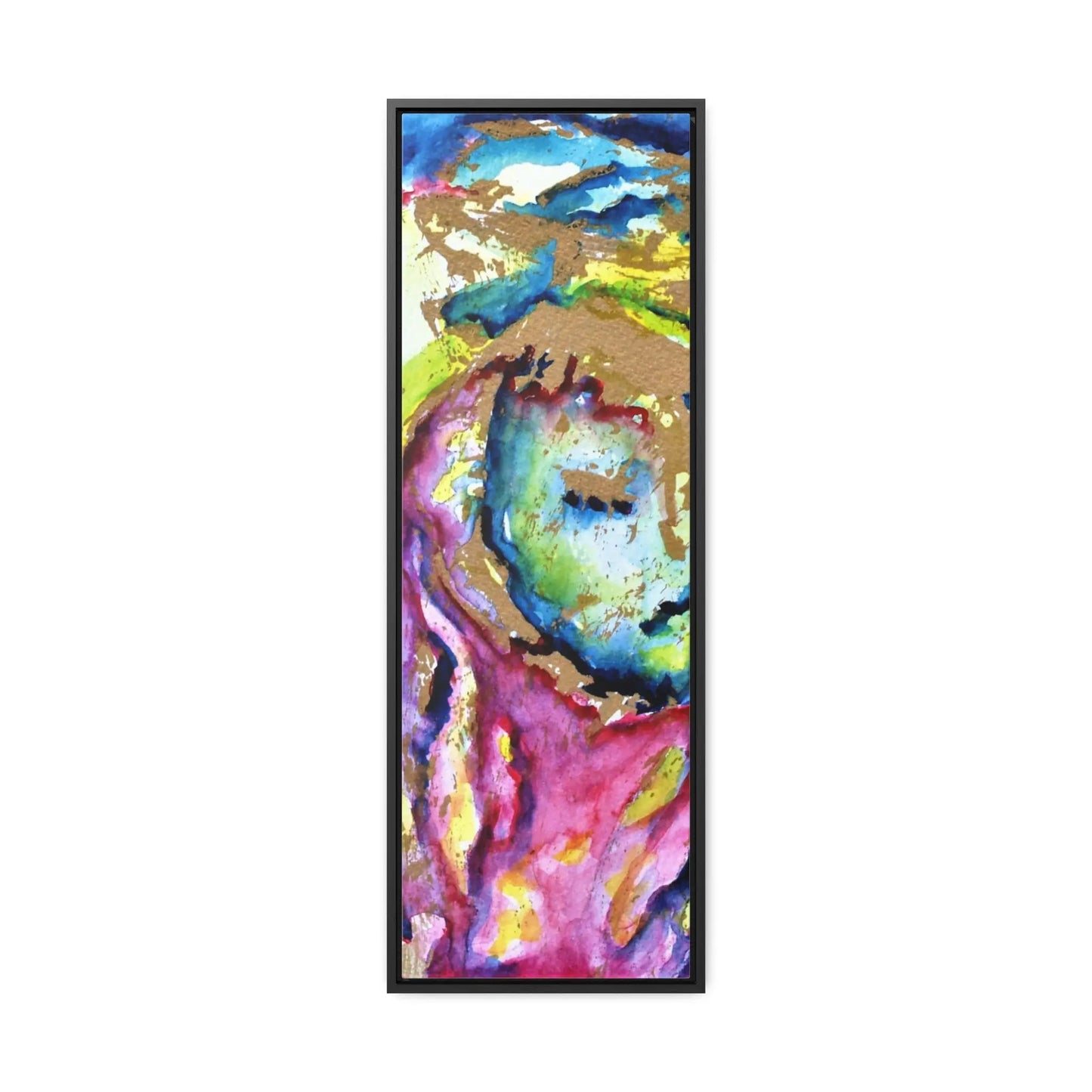 Mothers Face Gallery Canvas Wraps, Vertical Frame 12″ x 36″ Premium Gallery Wraps (1.25″)