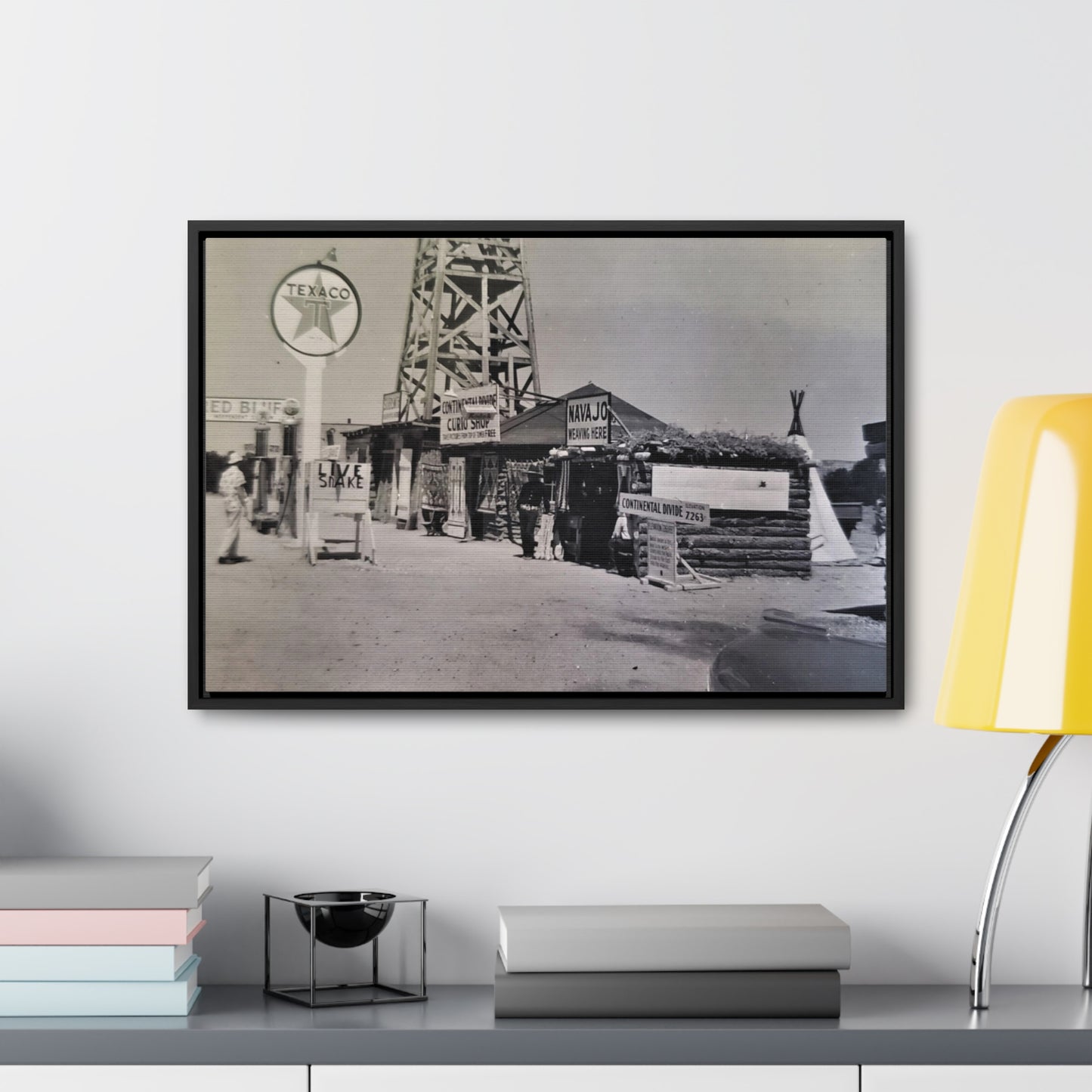 Texaco Station Continental Divide Gallery Canvas Wraps, Horizontal Frame