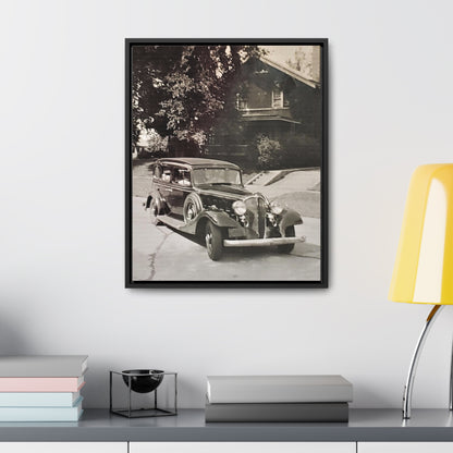 Classic Car Gallery Canvas Wraps, Vertical Frame 16″ x 20″ 1.25" Black