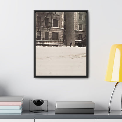 430 W 119th St New York Gallery Canvas Wraps Vertical Frame 16″ x 20″ Premium Gallery Wraps (1.25″) Black white