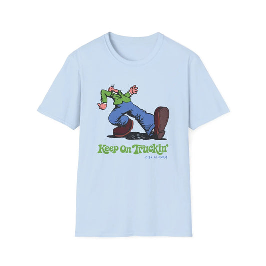 The Do-Dah Man - Keep On Truckin' Life is Dead T-Shirt - Light Blue - T-Shirts