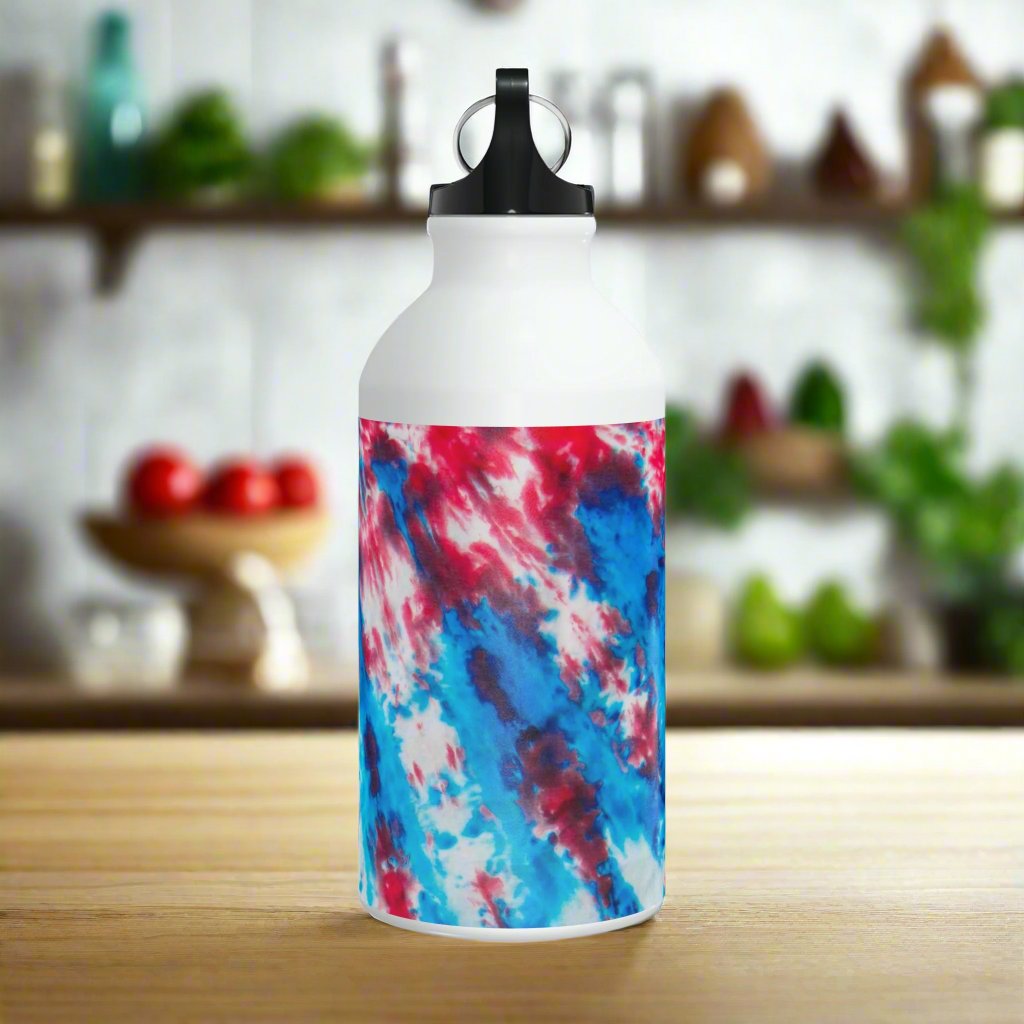 Red White Blue Tie Dye Oregon Sport Bottle