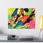 Exploding Earth Canvas Gallery Wraps 24″ x 18″ 1.25"