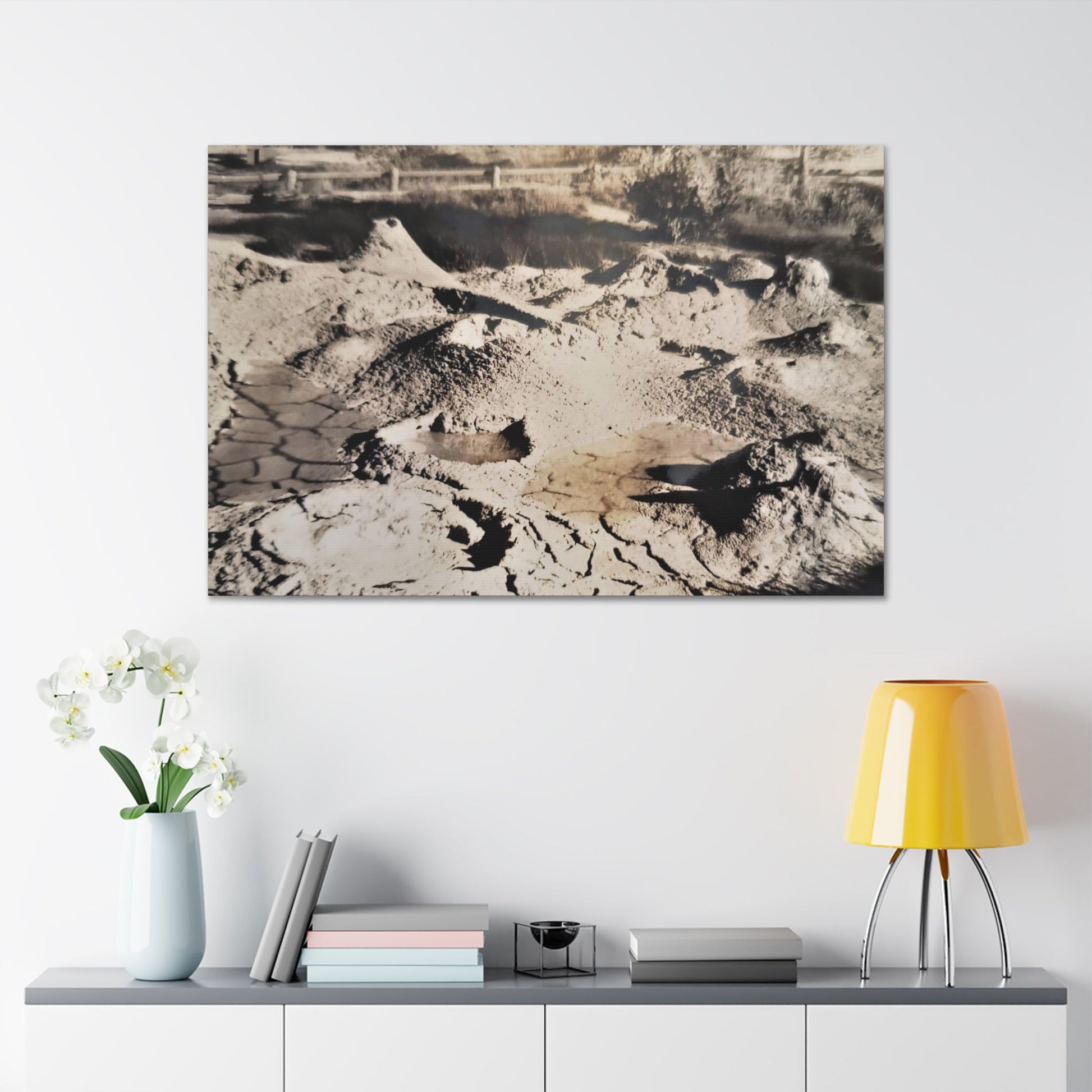 Yellowstone West Thumb Paint Pots Canvas Gallery Wraps - 48″ x 32″ 1.25" - Canvas
