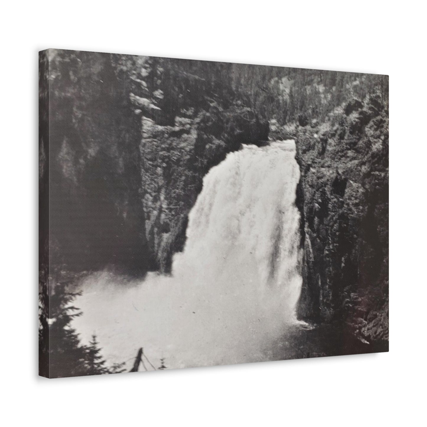 Upper Falls Yellowstone Stretched Canvas