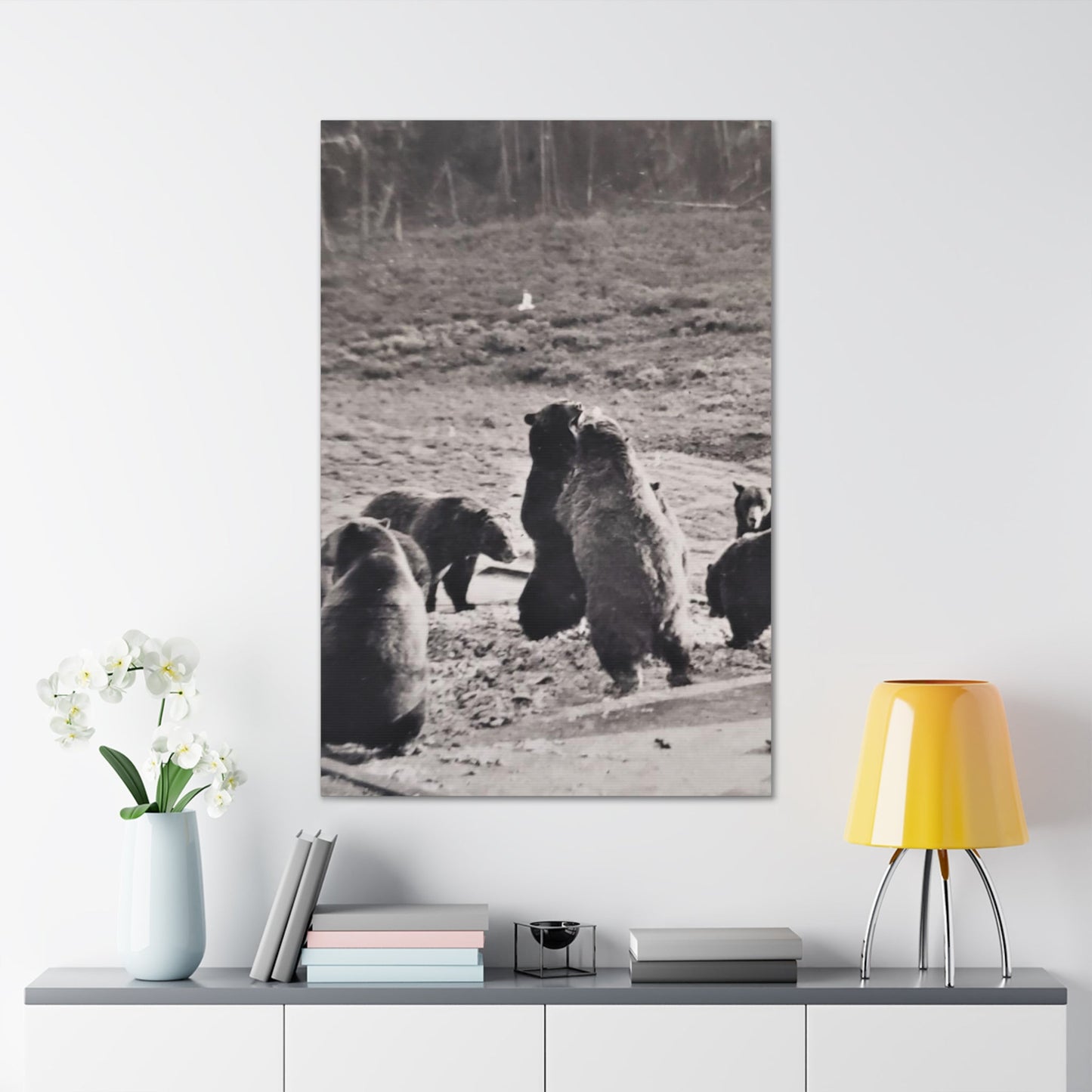 Yellowstone Grizzly Bears Canvas Gallery Wraps 32″ x 48″ 1.25"