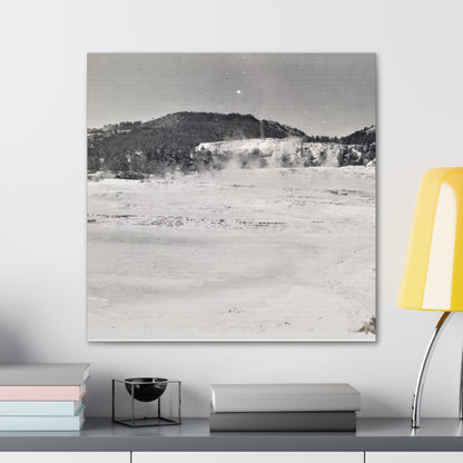 Mammoth Hot Springs Yellowstone Canvas Gallery Wraps 24″ x 24″ 1.25"