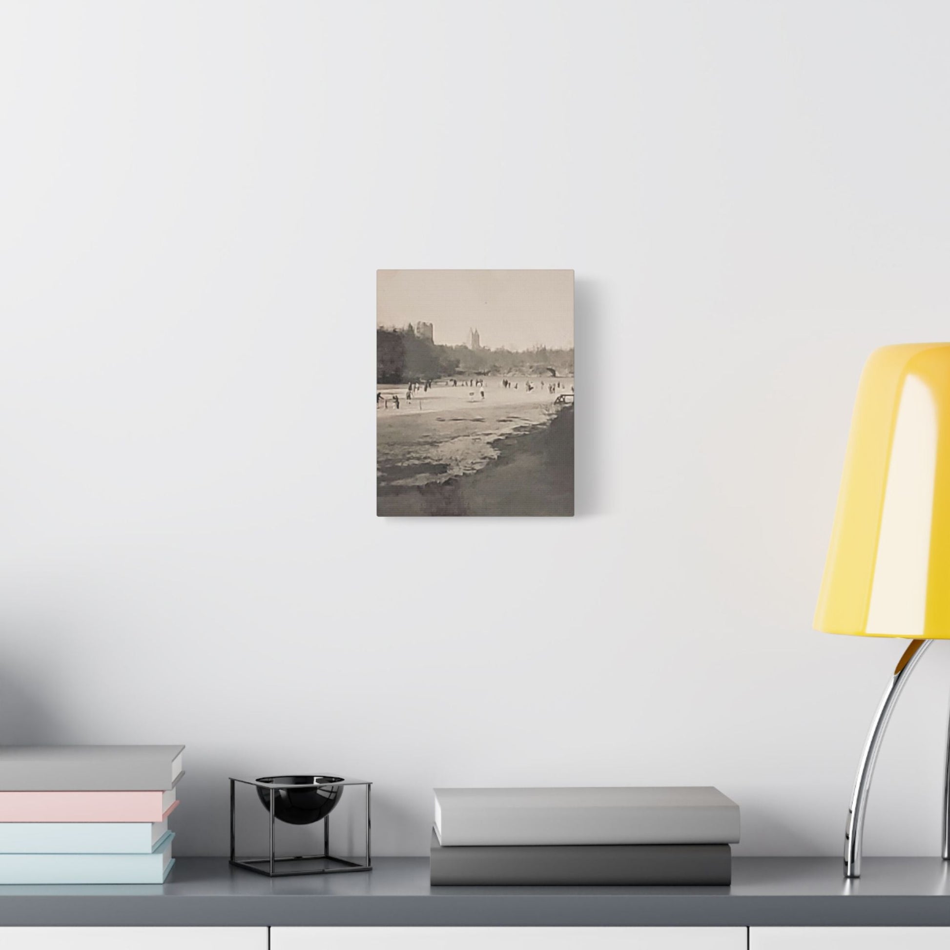 Central Park Satin Canvas Stretched