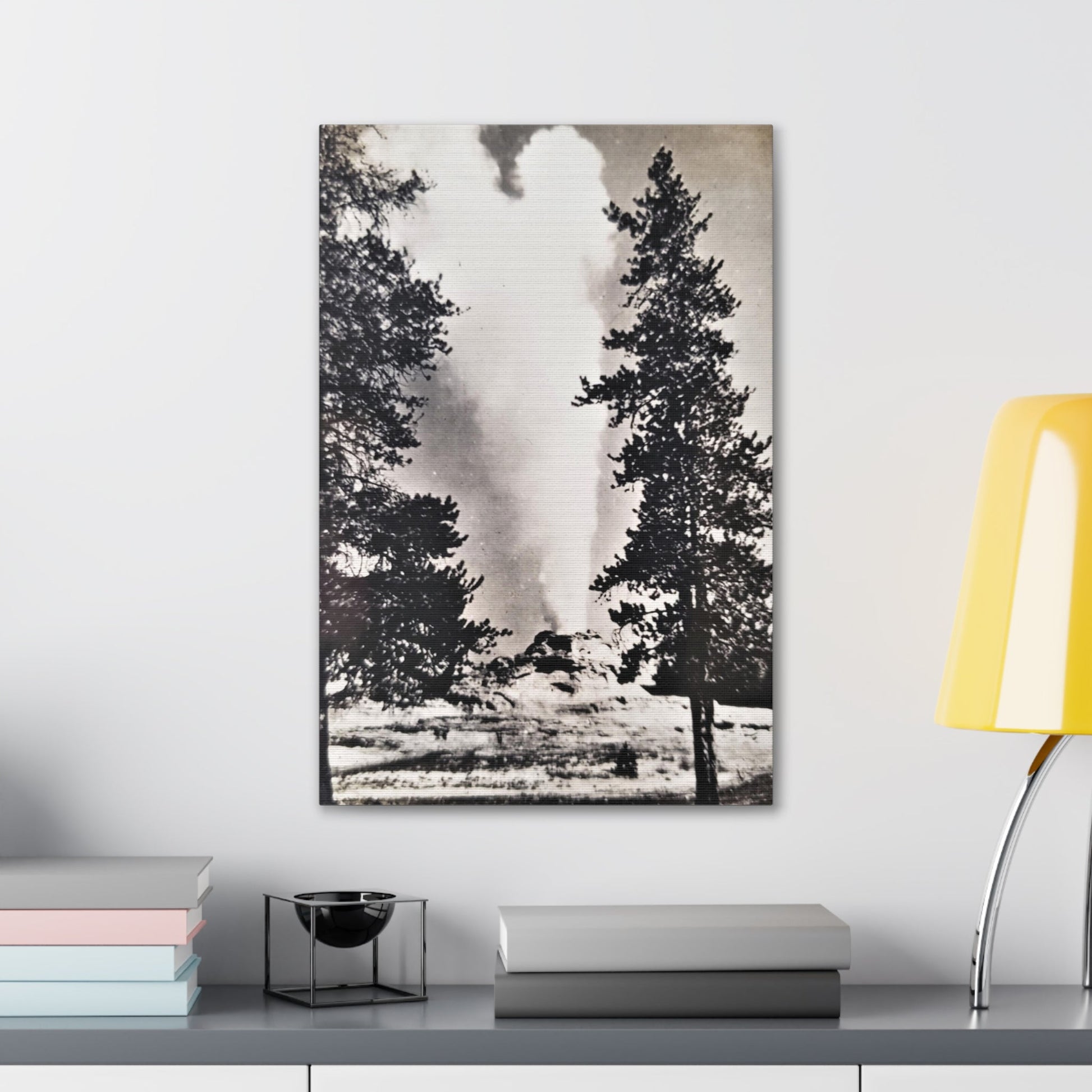 Castle Geyser Yellowstone Canvas Gallery Wraps - 16″ x 24″ 1.25" - Canvas
