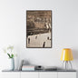 Rockefeller Plaza Easter 1945 Gallery Canvas Wraps Vertical Frame 24″ x 36″ 1.25" Walnut
