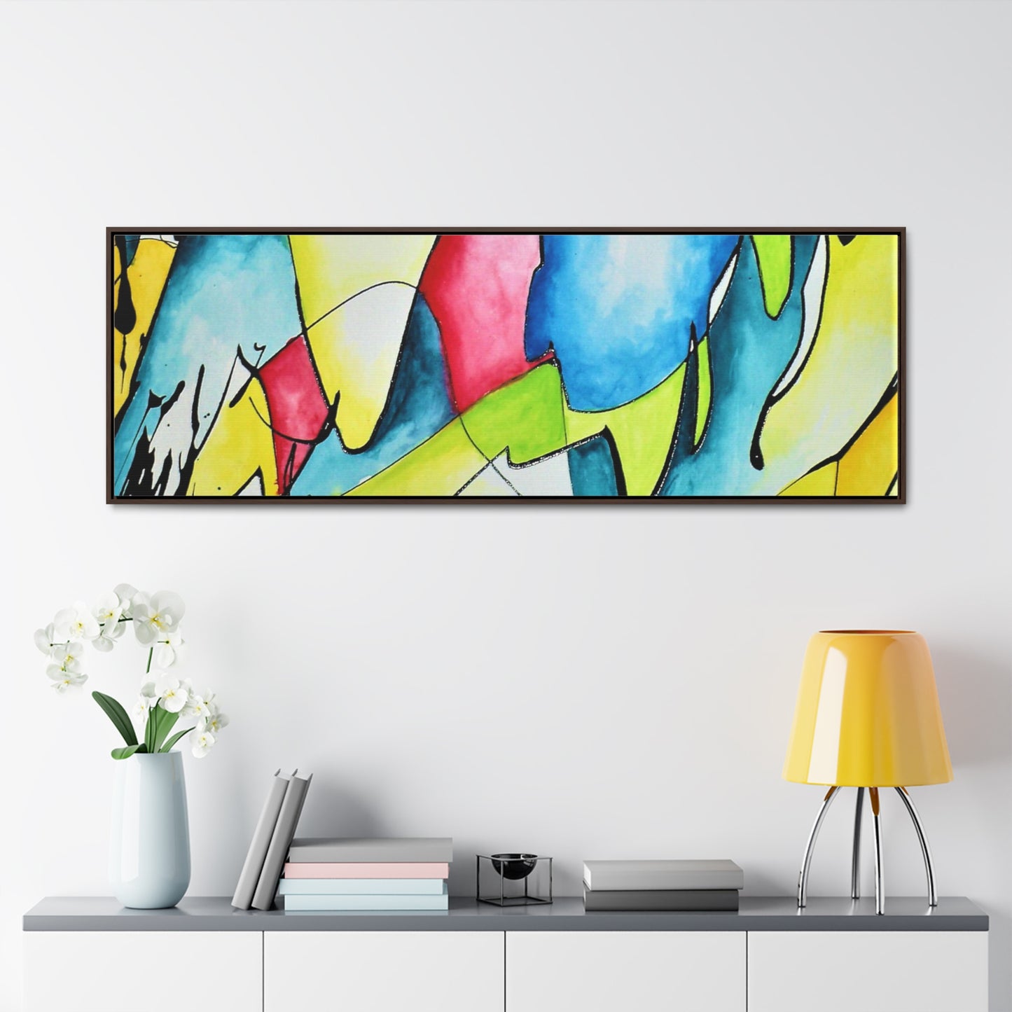 Blue Flame Gallery Canvas Wraps, Horizontal Frame