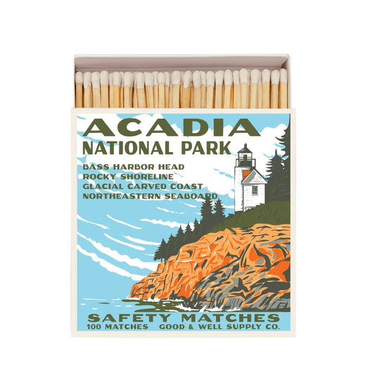 Acadia Vintage National Park Cabin Matches - - matches