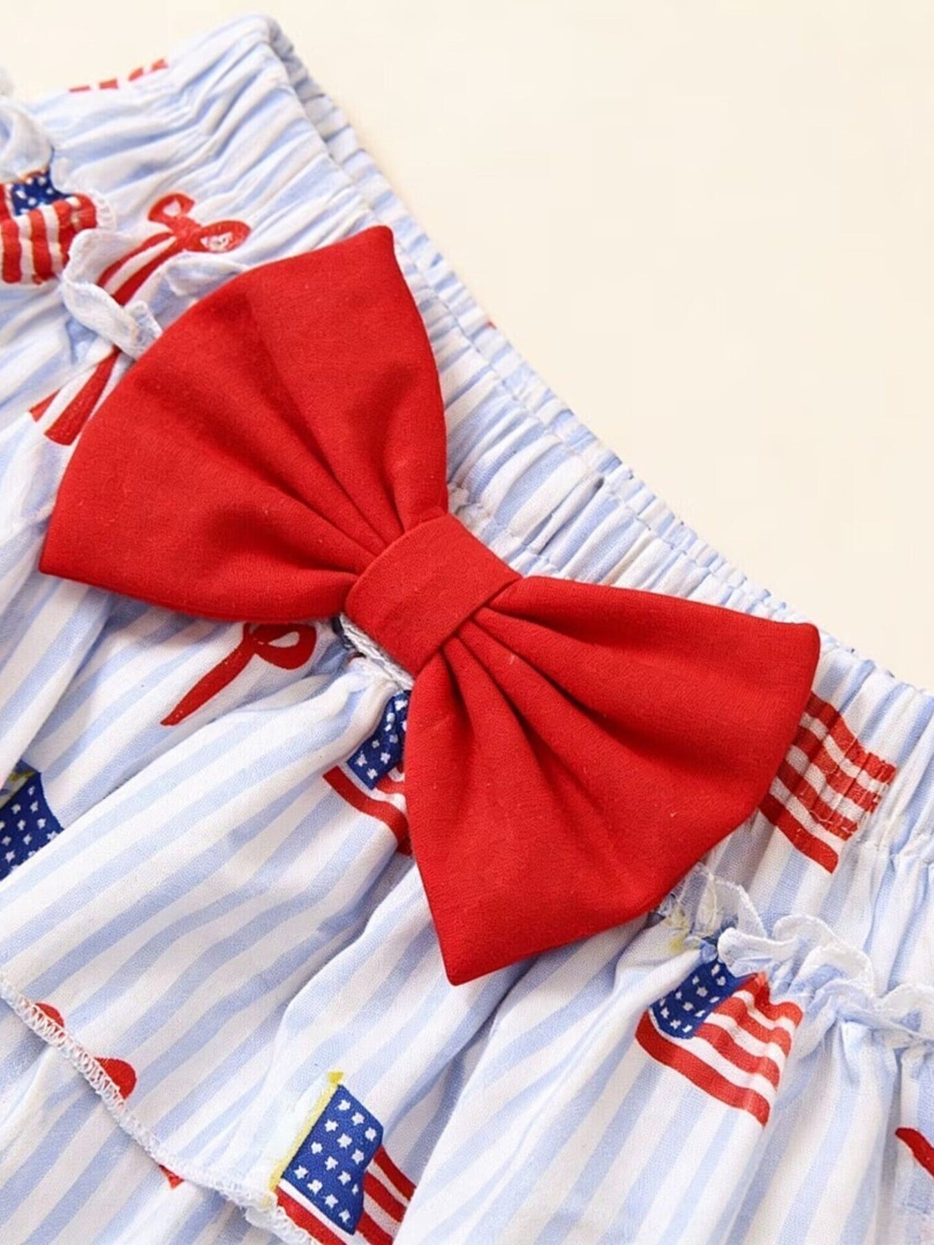 Children's My First 4th of July Bodysuit & Skort & Headband Set - -