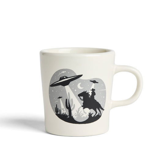 Sam Larson - UFO Invasion - 9oz Modern Diner Mug - 9oz. Natural - Mug