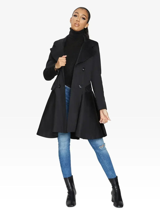Spring/Summer Double Breasted Skater Coat (1102-SP) - - Jackets & Coats