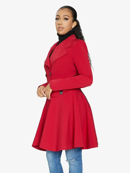 Spring/Summer Double Breasted Skater Coat (1102-SP) - - Jackets & Coats