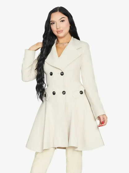 Spring/Summer Double Breasted Skater Coat (1102-SP) - - Jackets & Coats