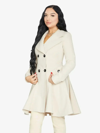 Spring/Summer Double Breasted Skater Coat (1102-SP) - - Jackets & Coats