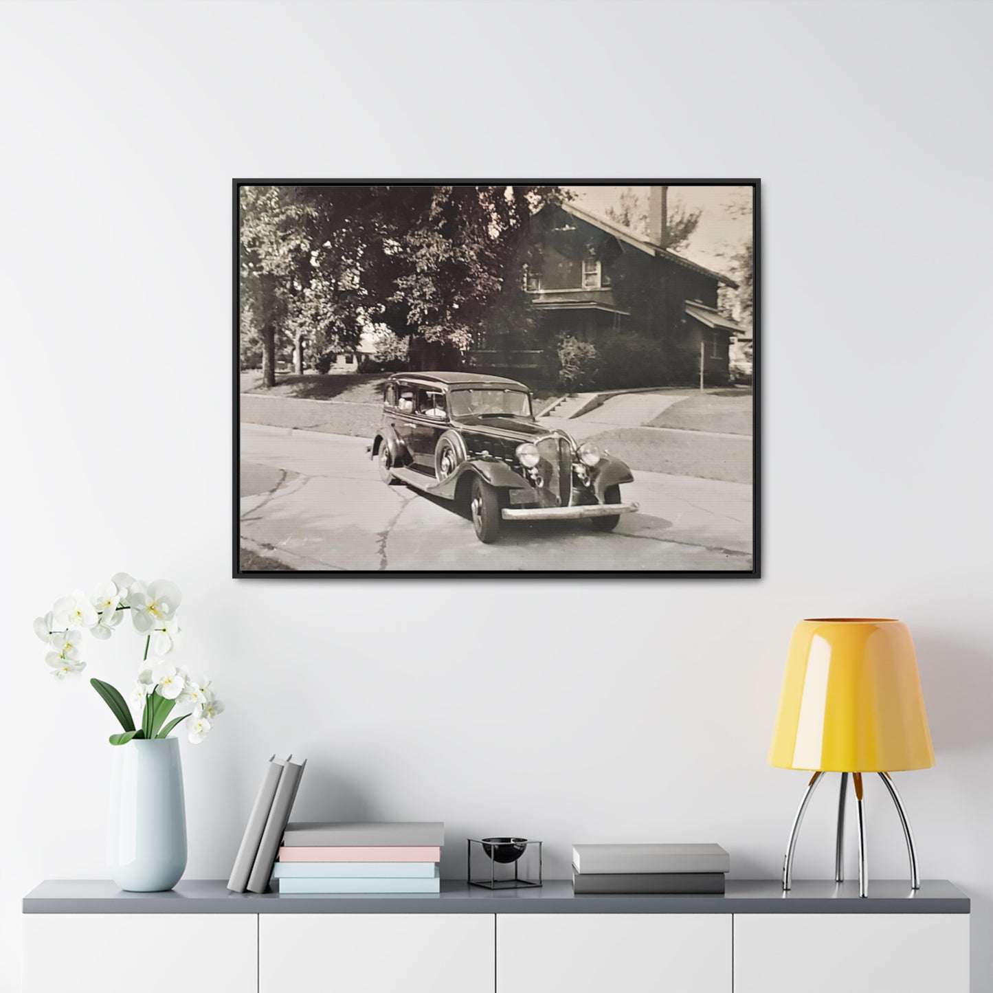 Classic Car Gallery Canvas Wraps, Horizontal Frame