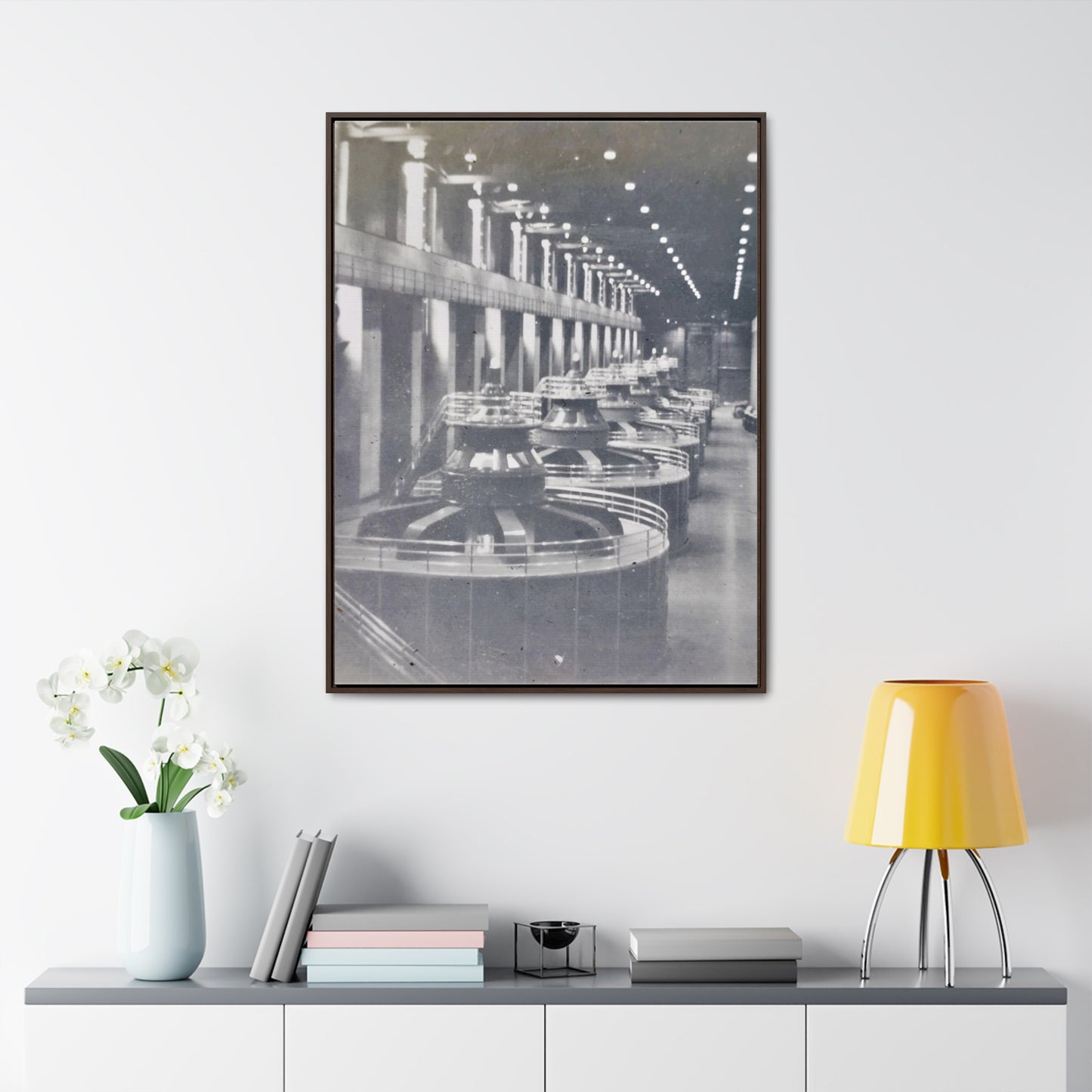 Boulder Dam Powerhouse Gallery Canvas Wraps, Vertical Frame