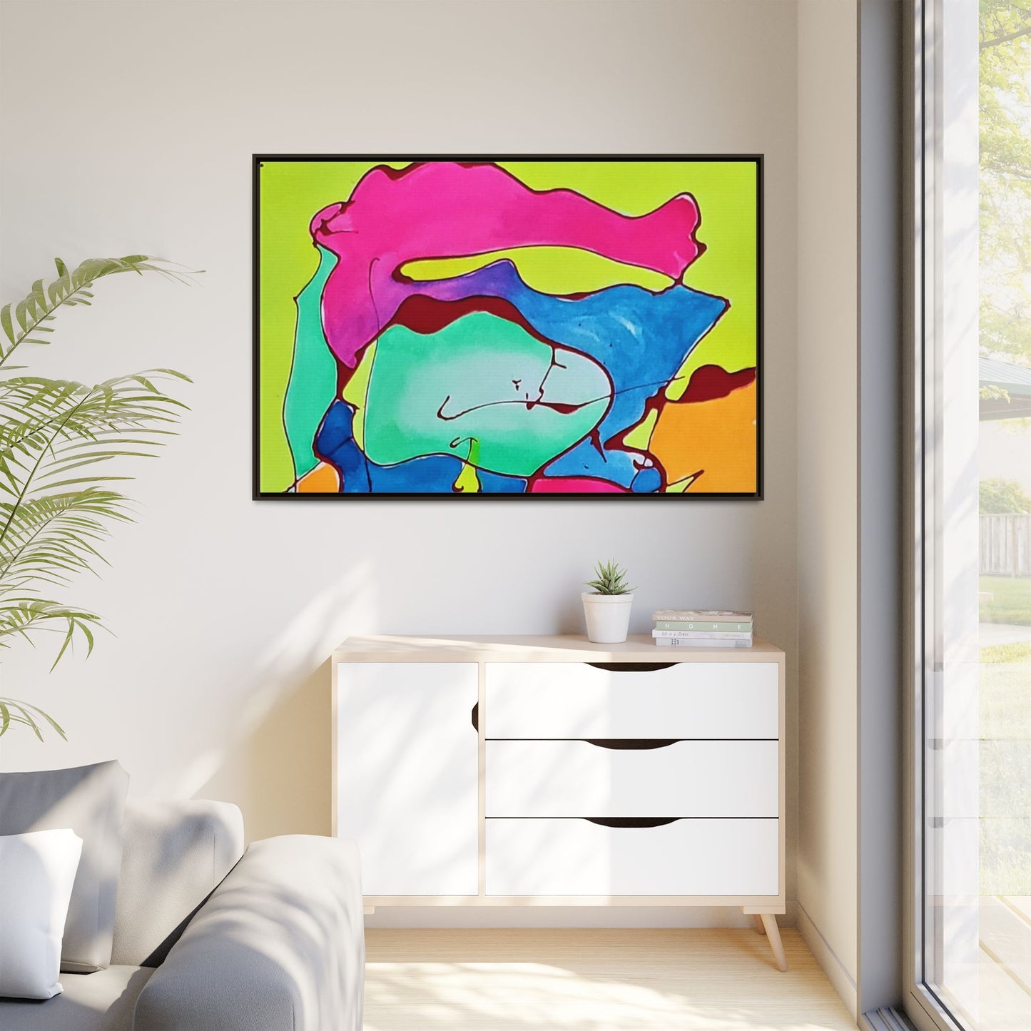 Kool Kid Matte Canvas Framed - Kia Day Design