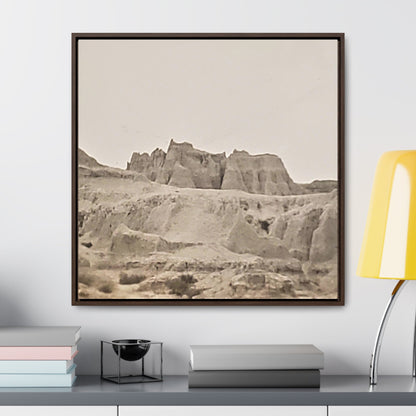 West Gallery Canvas Wraps Square Frame 30″ x 30″ Premium Gallery Wraps (1.25″) Walnut