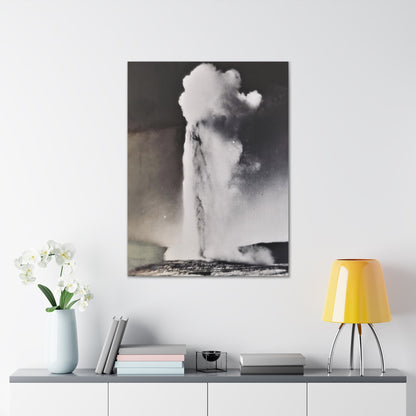 Old Faithful Geyser Yellowstone Canvas Gallery Wraps 30″ x 40″ 1.25"