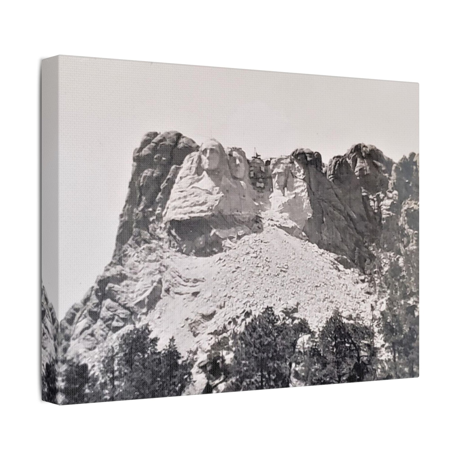 Black Hills Mount Rushmore Satin Canvas Stretched
