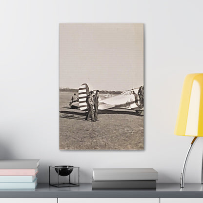 Army Pursuit Plane Ames Airport 1939 Canvas Gallery Wraps 16″ x 24″ 1.25"