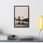 Refueling Mid-Contintent Chief Line 1939 Gallery Canvas Wraps Vertical Frame 12″ x 18″ Premium Gallery Wraps (1.25″) Black
