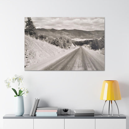 Western Road Canvas Gallery Wraps 48″ x 32″ 1.25"