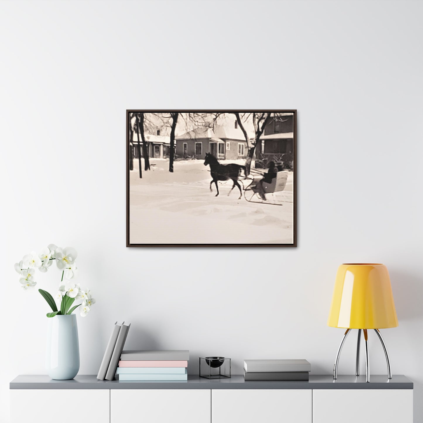 Carriage Ride Gallery Canvas Wraps, Horizontal Frame