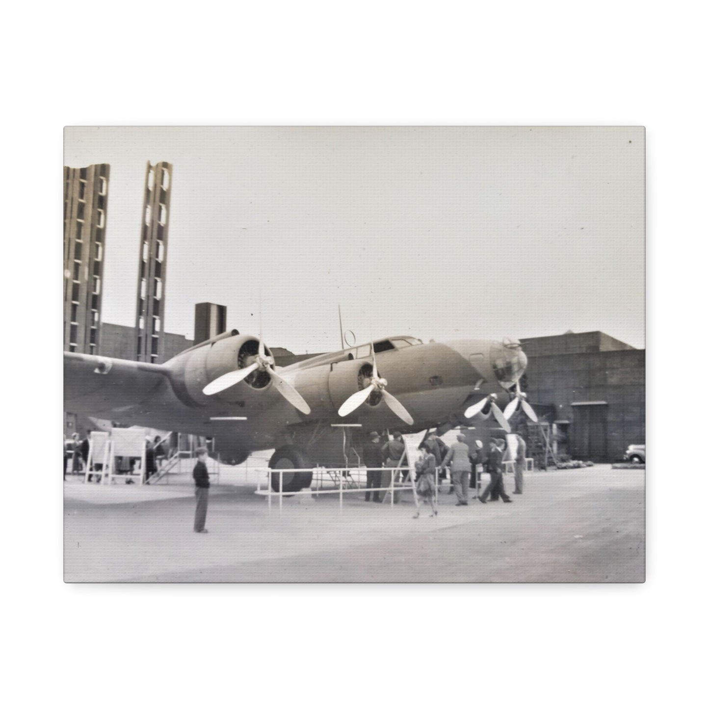 Boeing B-17 Bomber Stretched Canvas