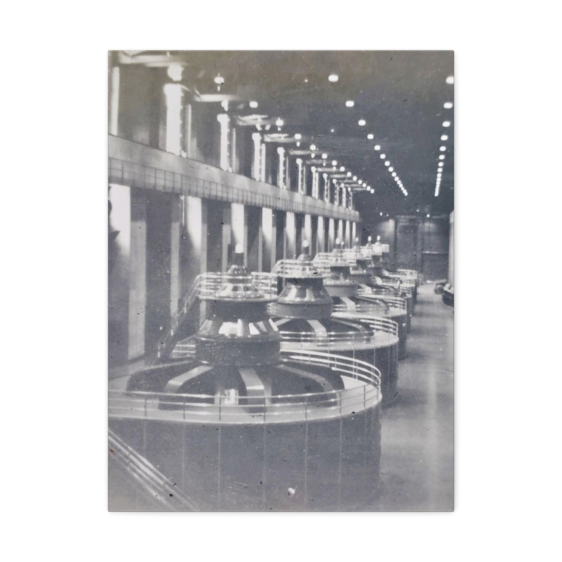 Boulder Dam Powerhouse Stretched Canvas