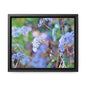 Macro Blue Gallery Canvas Wraps, Horizontal Frame 10″ x 8″ Black Premium Gallery Wraps (1.25″)