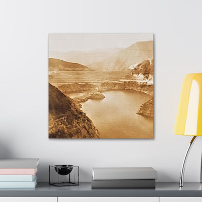 San Gabriel Dirt Fill Dam #1 Canvas Gallery Wraps Printify